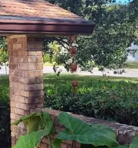 rain chain on gutters