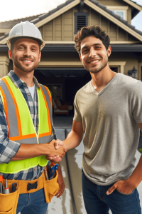 Construction Worker Handshake