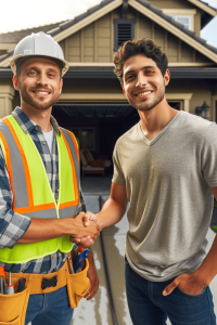 Construction Worker Handshake Construction Worker Handshake