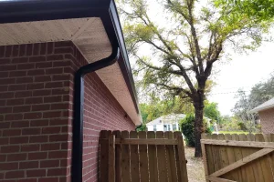 black seamless gutters